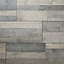 Dunwich Grey Gloss Oak effect Laminate Flooring Sample