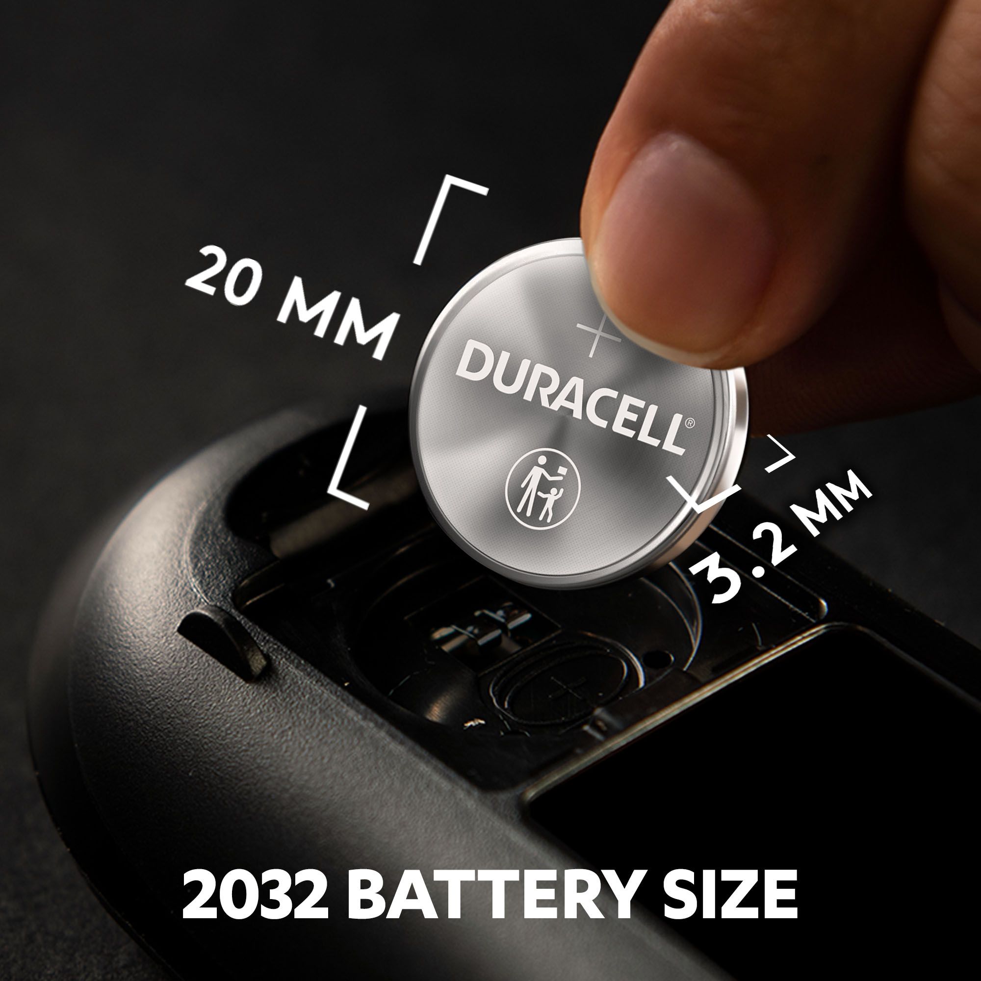 Duracell CR2032 Batteries, Pack of 4