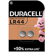Duracell LR44 Battery, Pack of 2