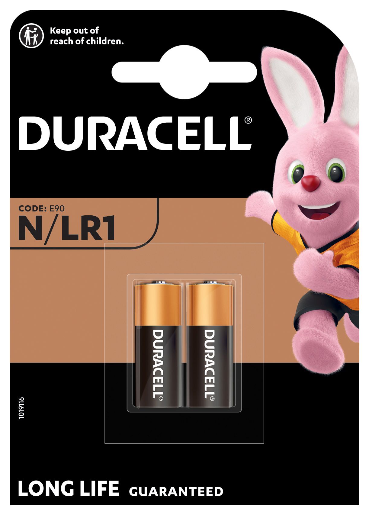 Duracell N (LR1) Battery, Pack of 2