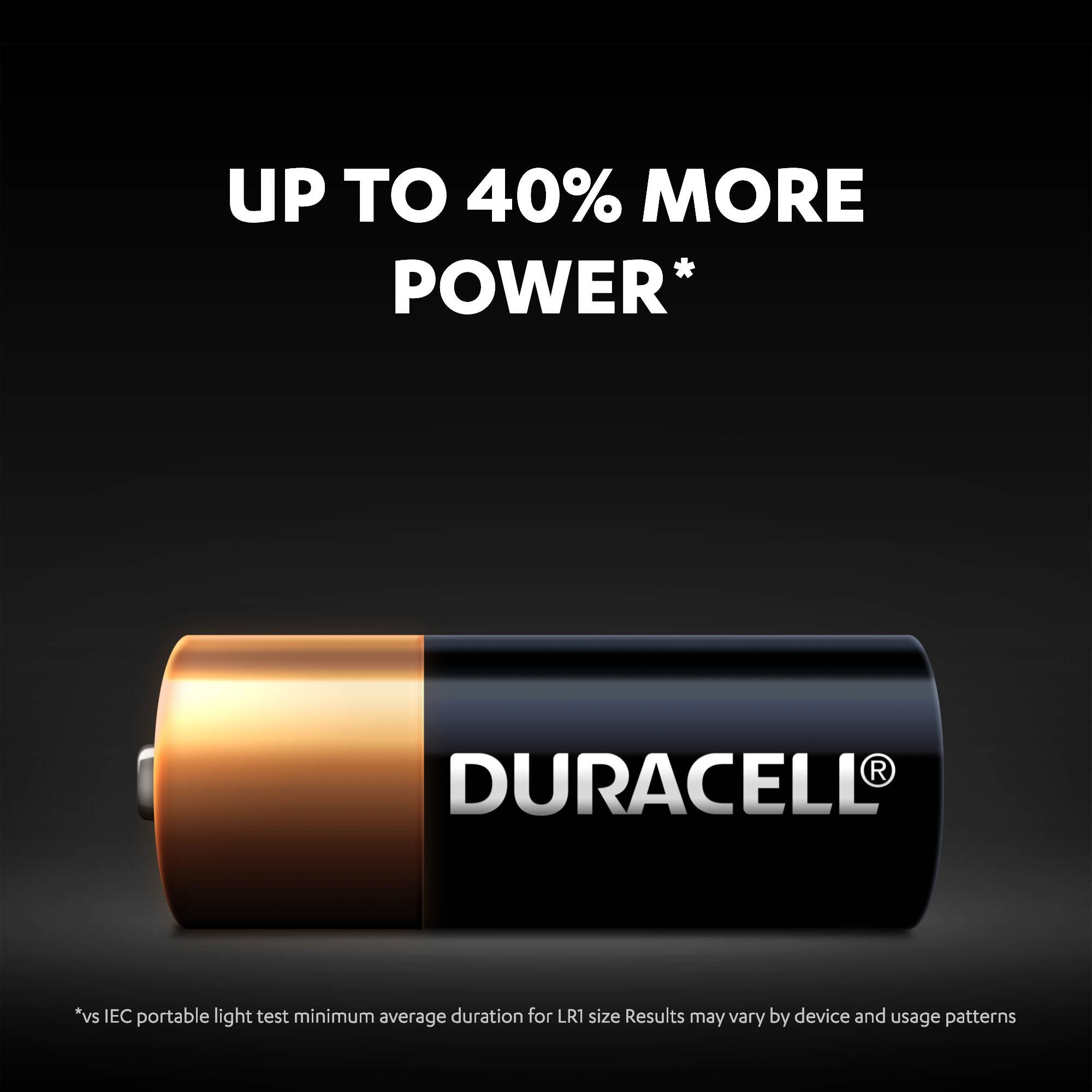 Duracell N (LR1) Battery, Pack of 2
