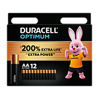 Duracell Optimum 1.5V AA Batteries, Pack of 12