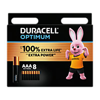 Duracell Optimum AAA Battery, Pack of 8