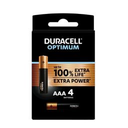 Duracell Optimum Non-rechargeable AAA Battery, Pack of 4