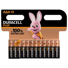 Duracell Plus 1.5V AAA Batteries, Pack of 12