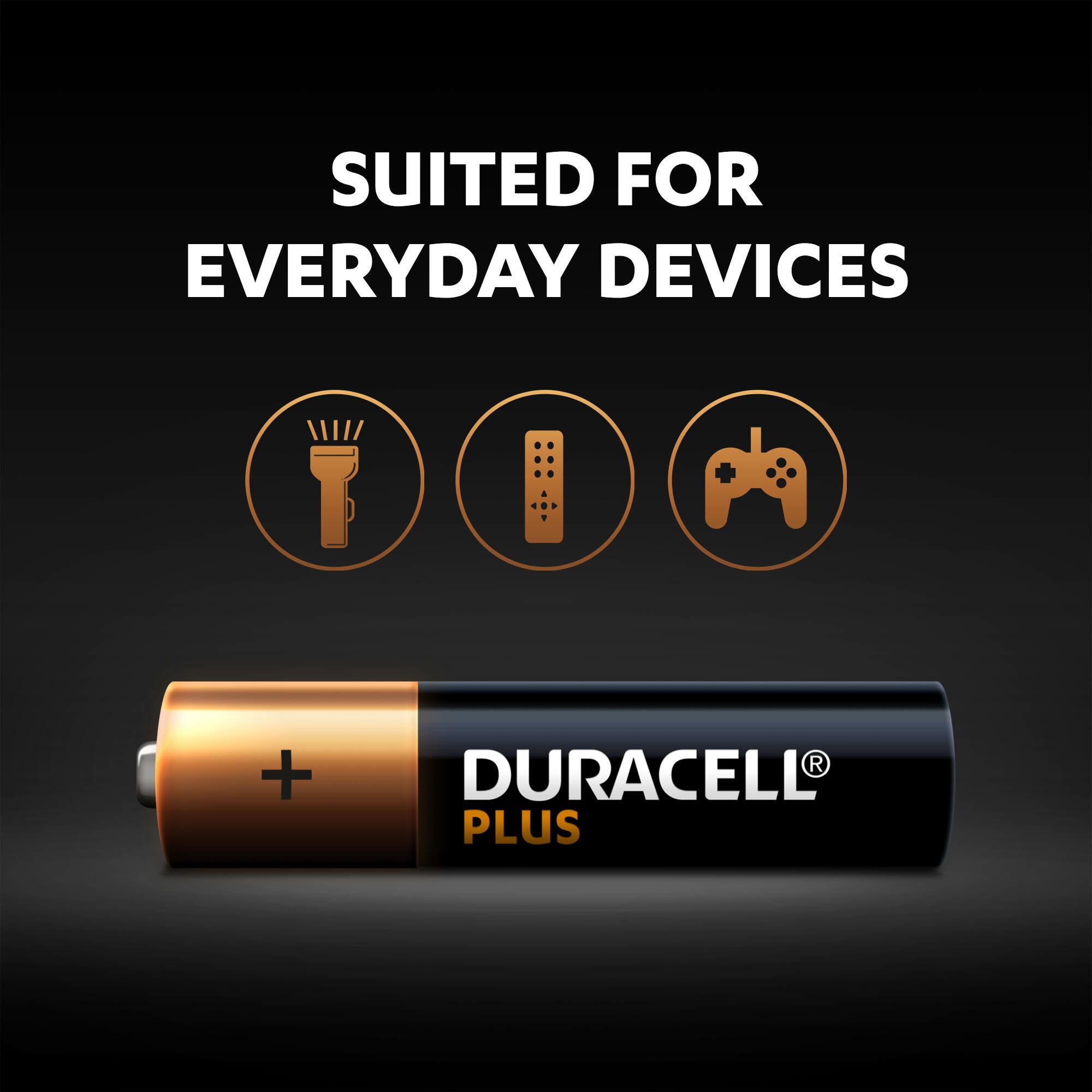 Duracell Plus AAA Battery, Pack of 8