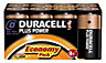 Duracell Plus D (LR20) Battery, Pack of 8