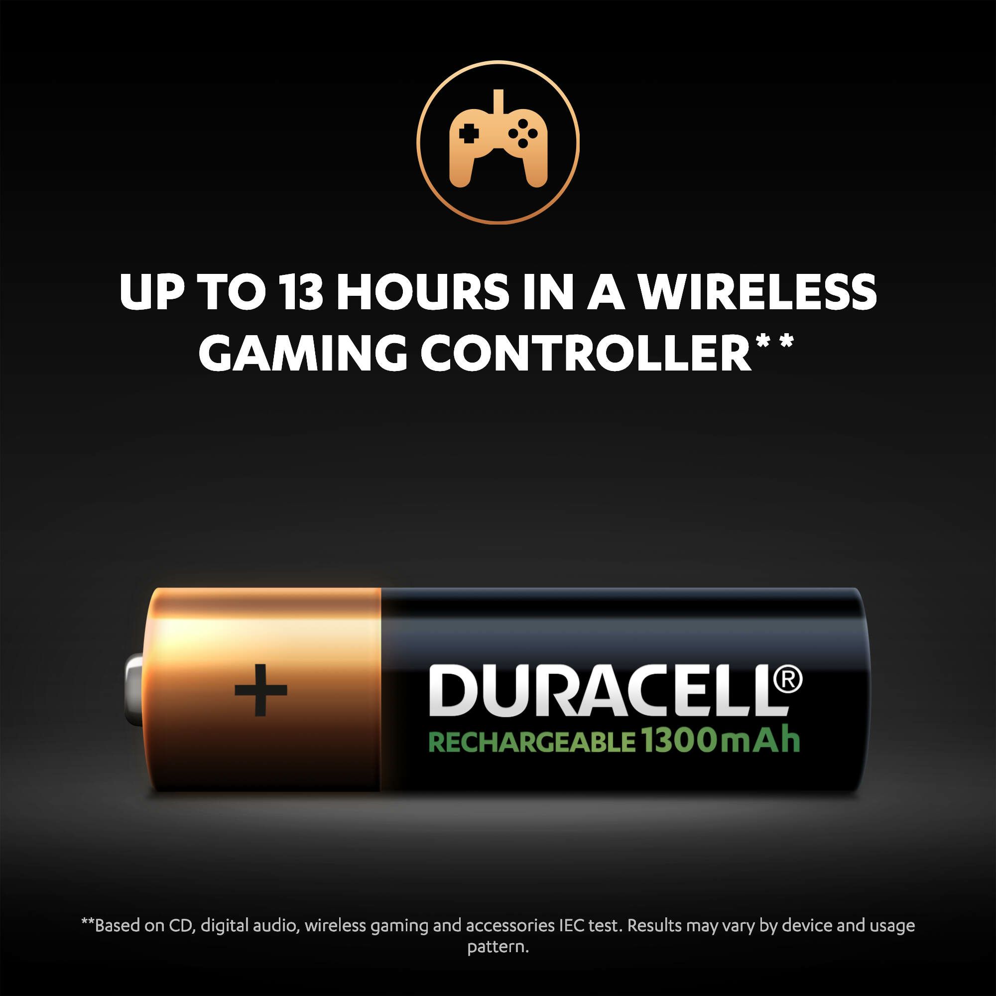 Duracell Rechargeable AA Batteries, Pack of 4