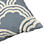 Dusty Blue Embroidered Indoor Cushion (L)45cm x (W)45cm