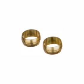 Easi Plumb Brass Compression Olive (Dia)27.4mm, Pack of 2