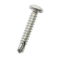 Easydrive Pan head Zinc-plated Carbon steel (C1018) Screw (Dia)4.2mm (L)13mm, Pack of 100