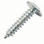 Easydrive PZ Flange Bright zinc-plated Screw (Dia)8mm (L)12mm, Pack of 100
