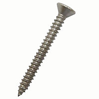 Easydrive PZ Flat countersunk A2 stainless steel Screw (Dia)6mm (L)31mm, Pack of 100