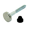Easyfix Carbon steel Mirror screw (L)27mm, Pack of 10