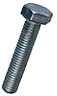 Easyfix M12 Hex Bright zinc-plated High-tensile steel Set screw (L)25mm, Pack of 100