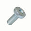 Easyfix M5 Carbon steel Pan head Machine screw (L)12mm, Pack of 25