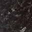 Ebony granite Gloss Stone effect Black Worktop edging tape, (L)3m