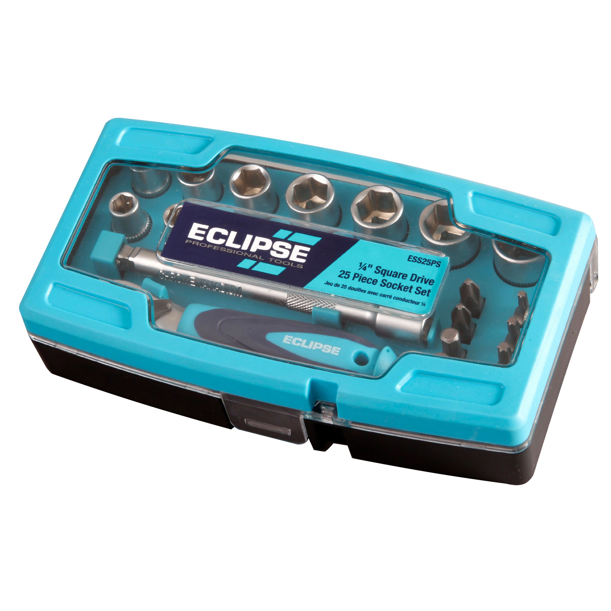 Eclipse Professional Tools 25 piece Metric Mixed Ratchet Socket set ...