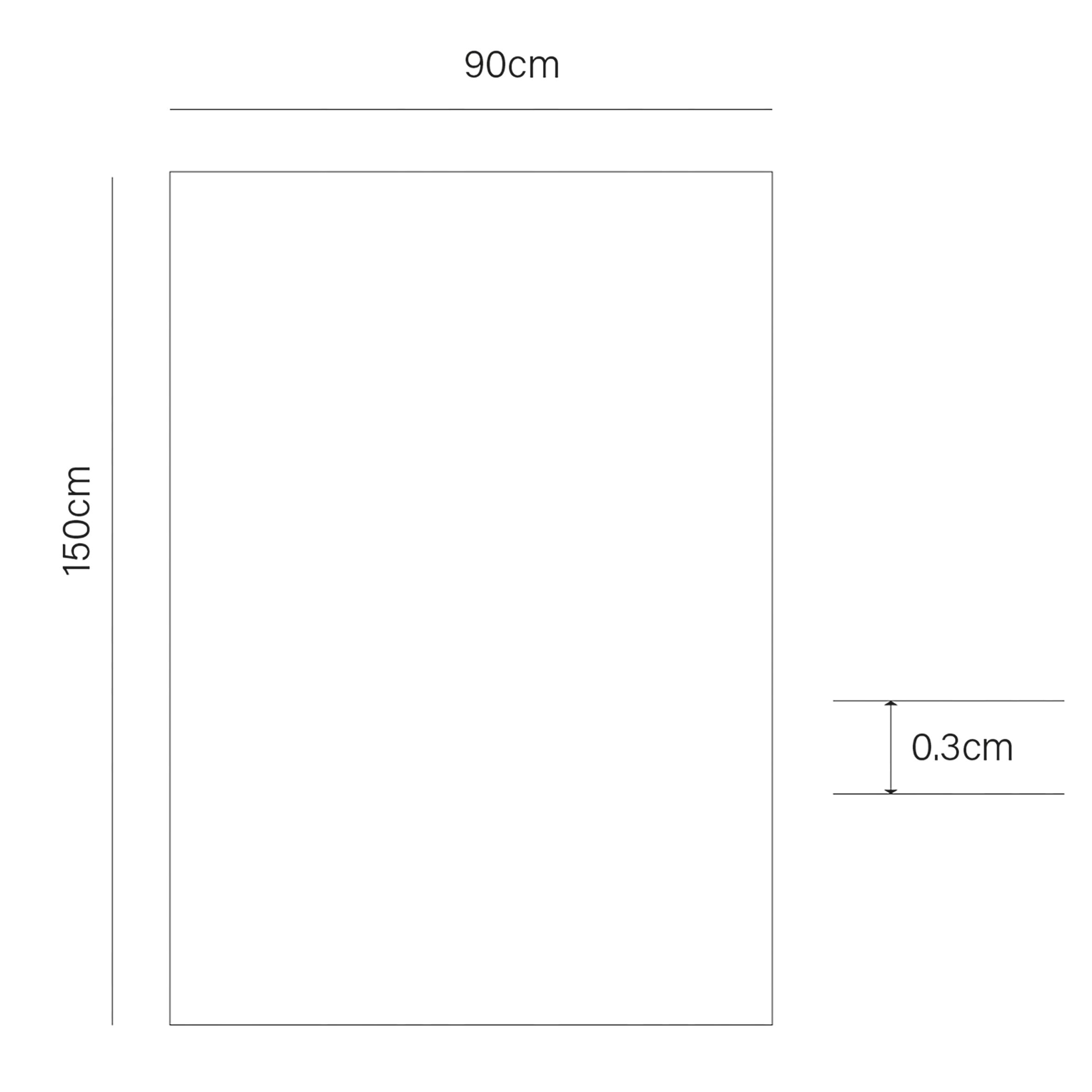 Eco Rug Grip Medium Grey Recycled fibres Rug underlay, (L) 150cm x (W) 90cm
