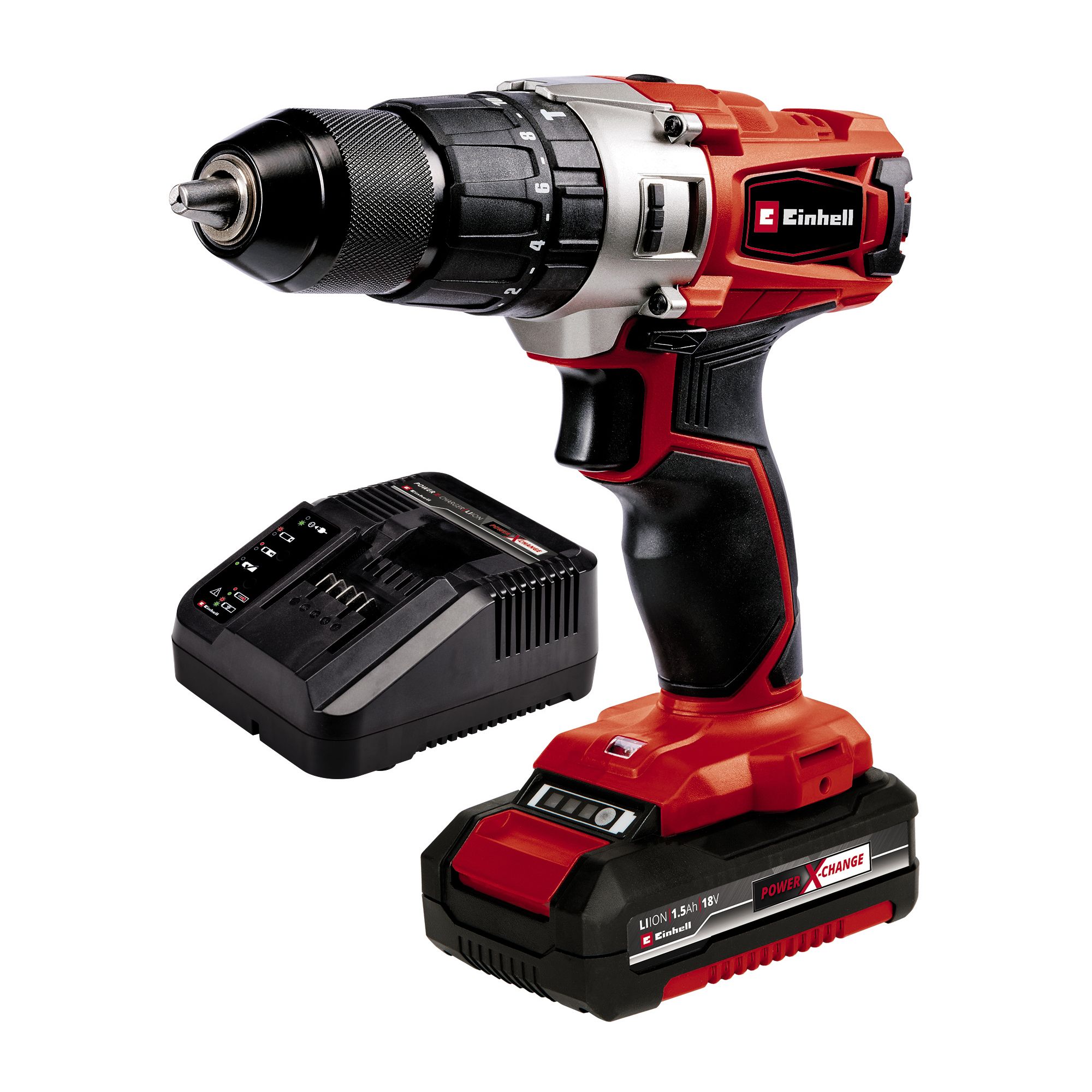 Einhell PXC 18V Li-ion Cordless Combi drill (1 x 1.5Ah) - TE-CD 18/44 Li-I (4513796)