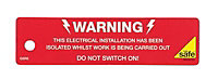 Electrical isolation Safety sign