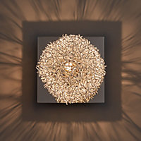 Electro Wire ball Chrome effect Wall light