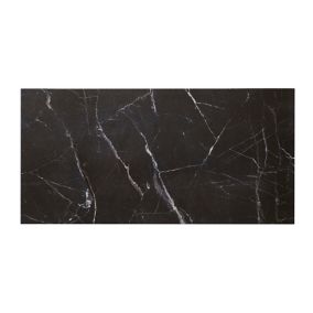 Elegance Black Gloss Marble effect Ceramic Floor Tile Sample
