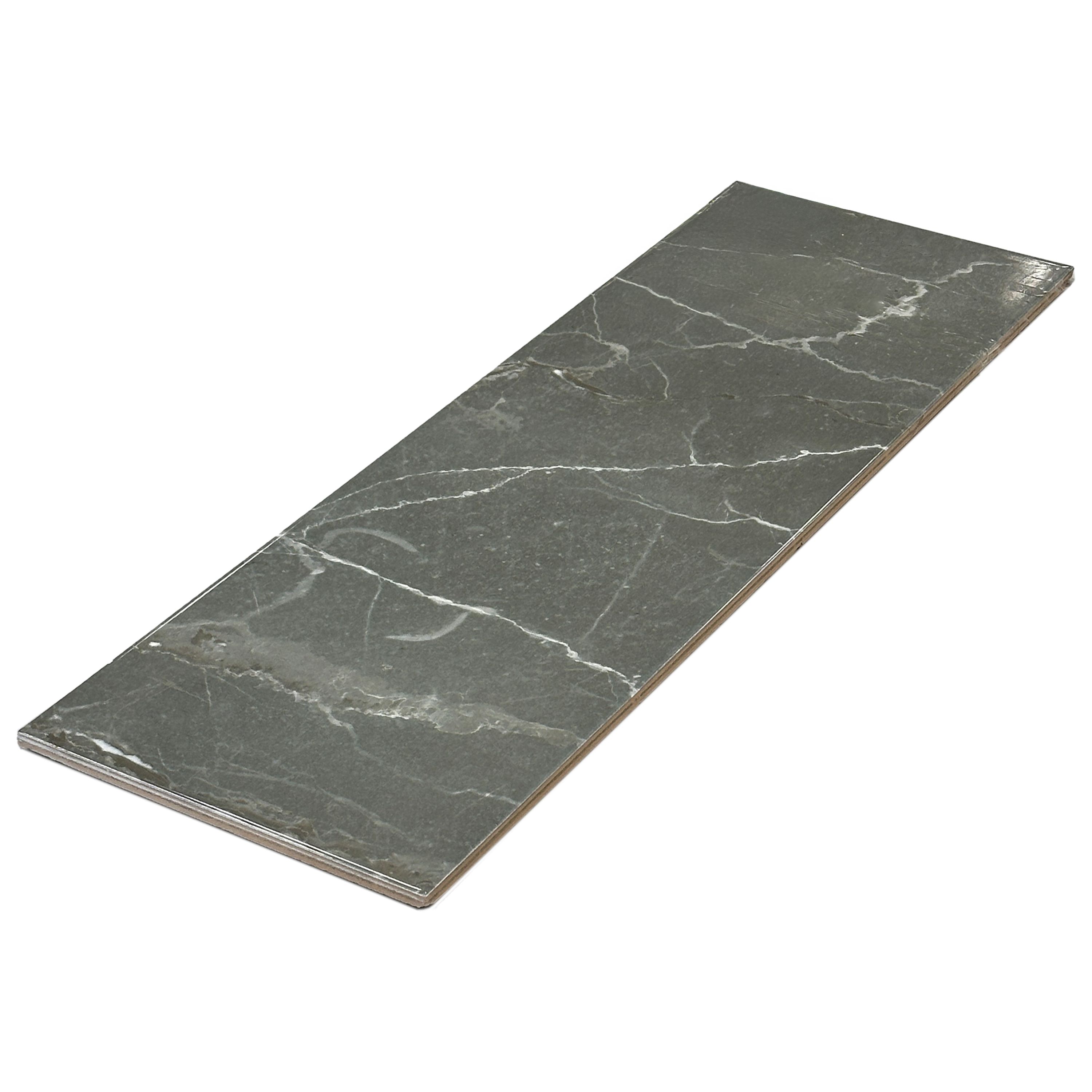 Elegance Grey Marble effect Ceramic Tile, Pack of 7, (L)600mm (W)200mm