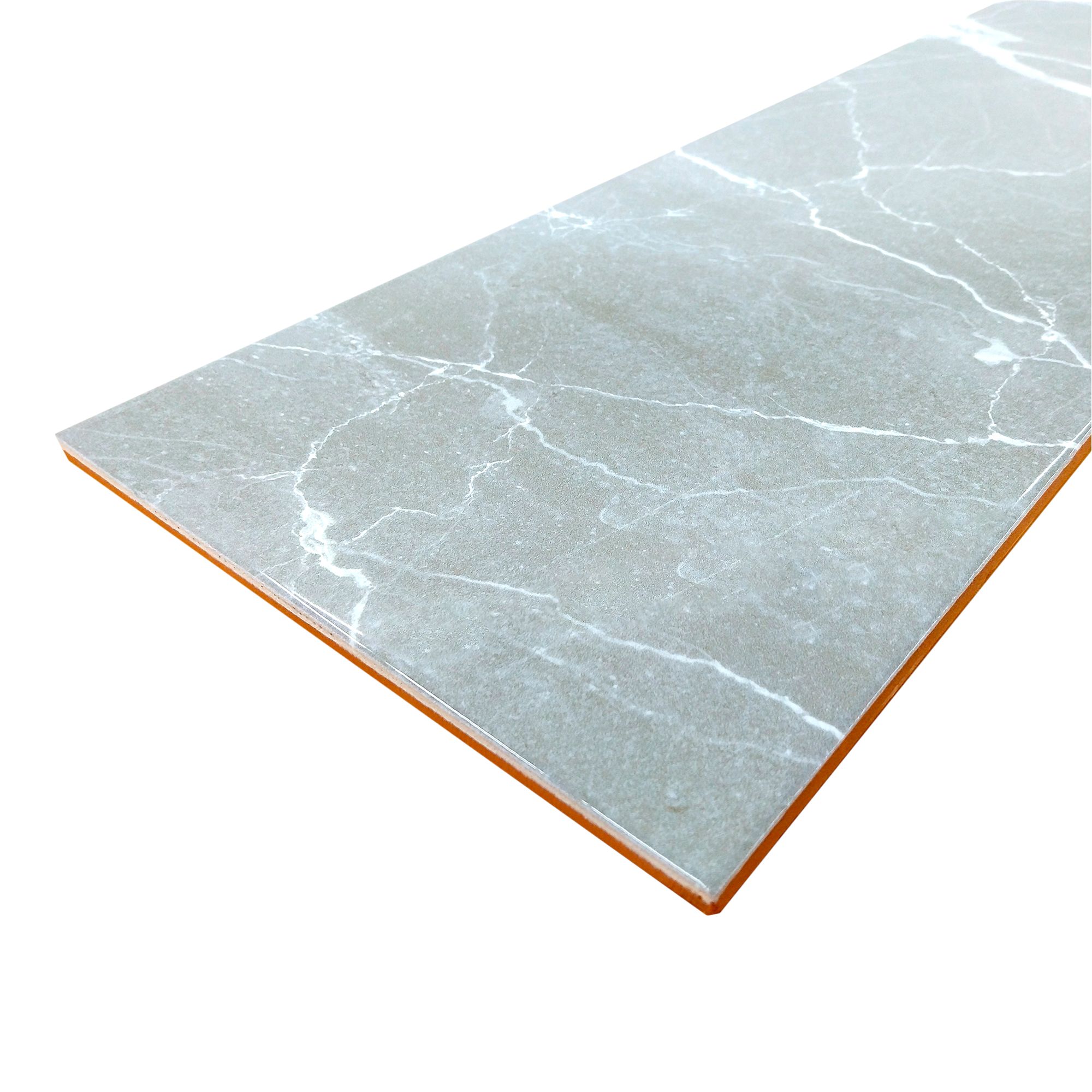 Elegance Silver Gloss Marble effect Ceramic Indoor Wall Tile Sample