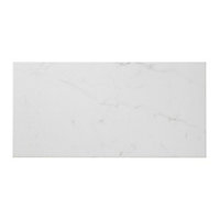 Elegance White Gloss Marble effect Ceramic Indoor Wall & floor Tile, Pack of 7, (L)600mm (W)300mm