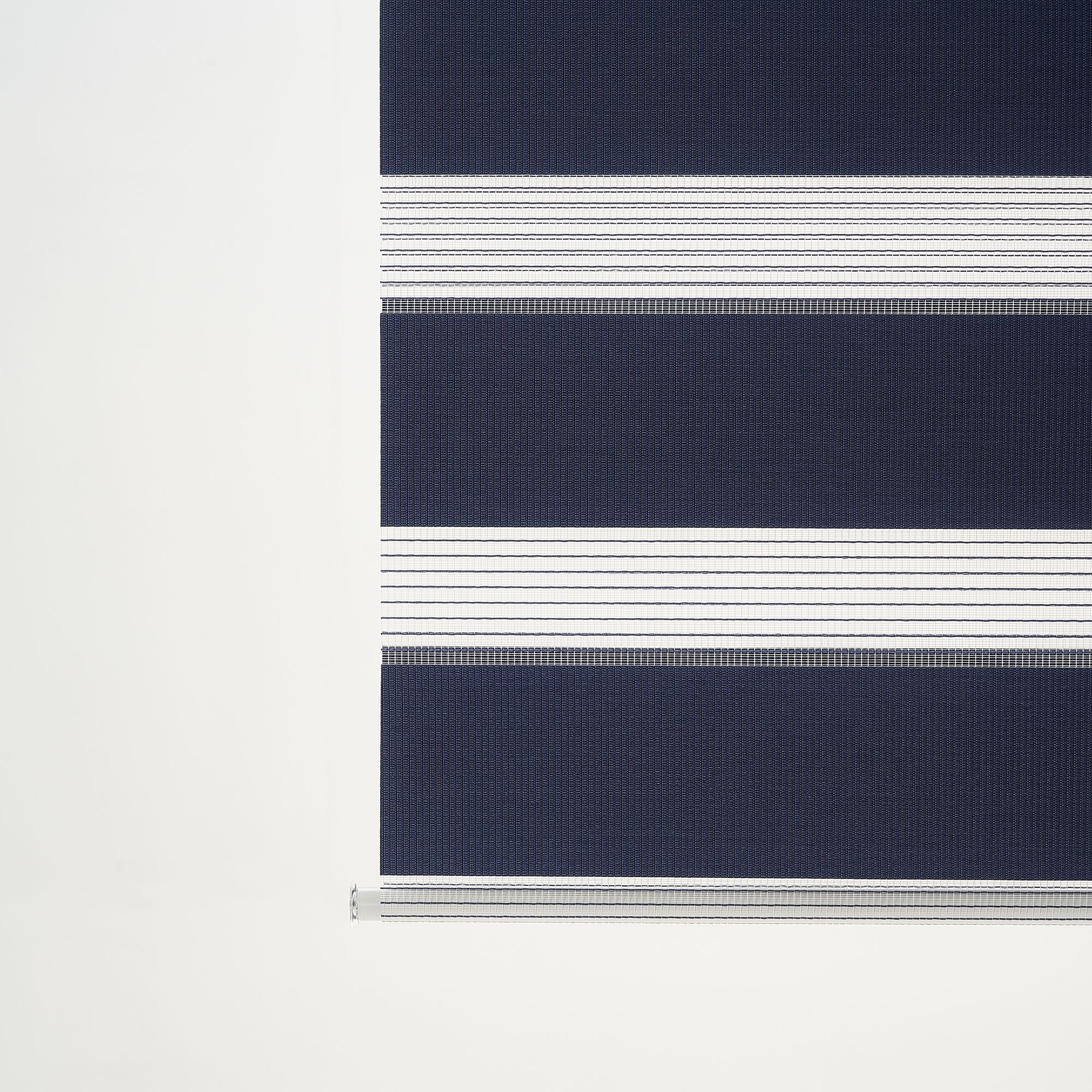 Elin Corded Dark blue Striped Day & night Roller blind (W)180cm (L)180cm