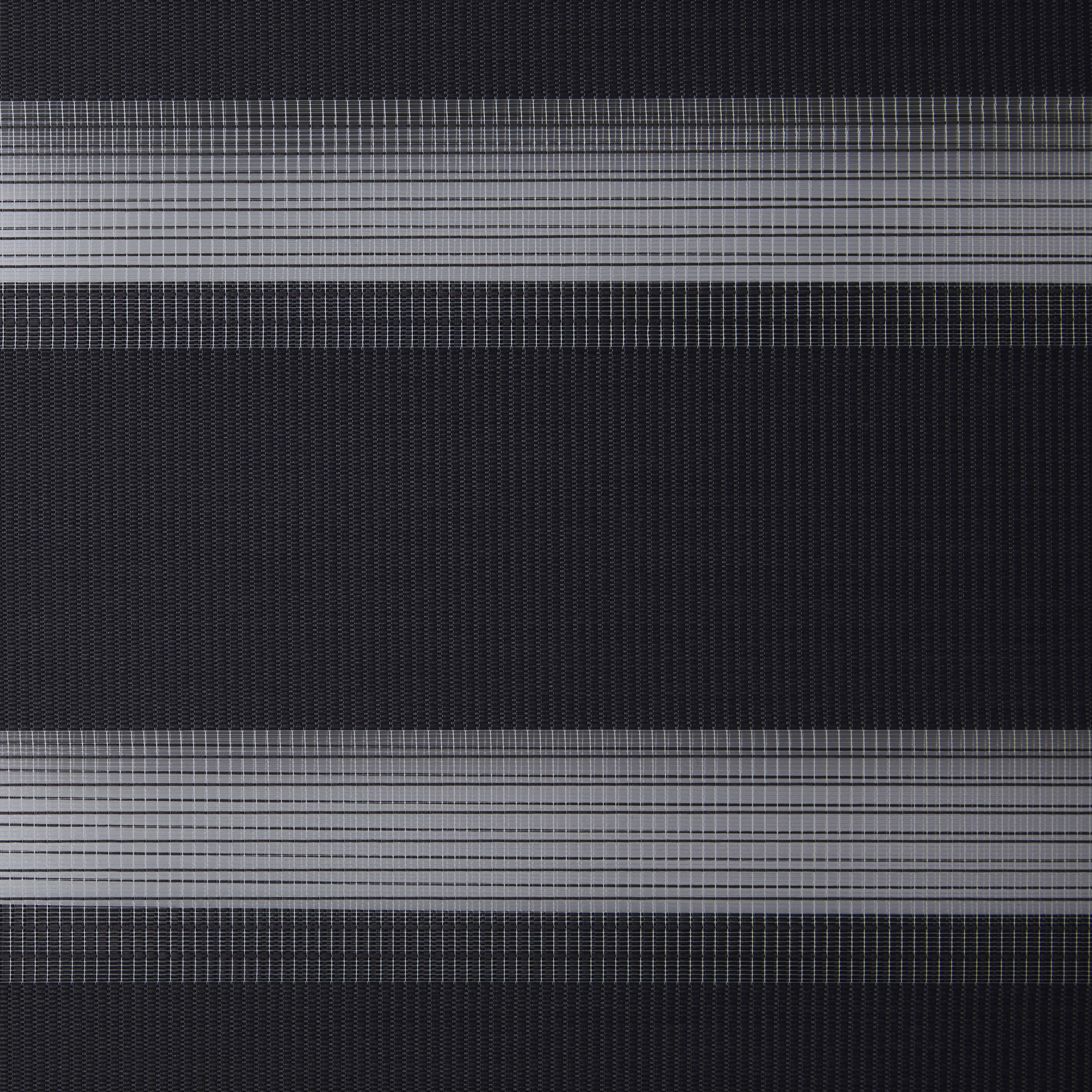Elin Corded Dark grey Striped Day & night Roller blind (W)60cm (L)180cm