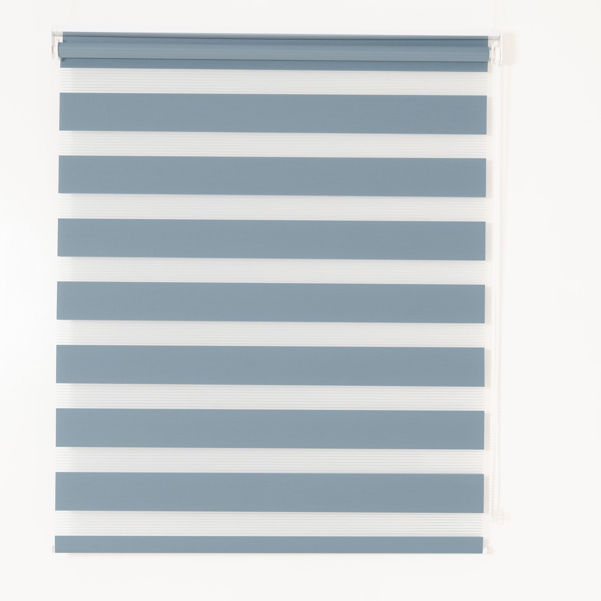 Elin Corded Light blue Striped Day & night Roller blind (W)160cm (L)180cm
