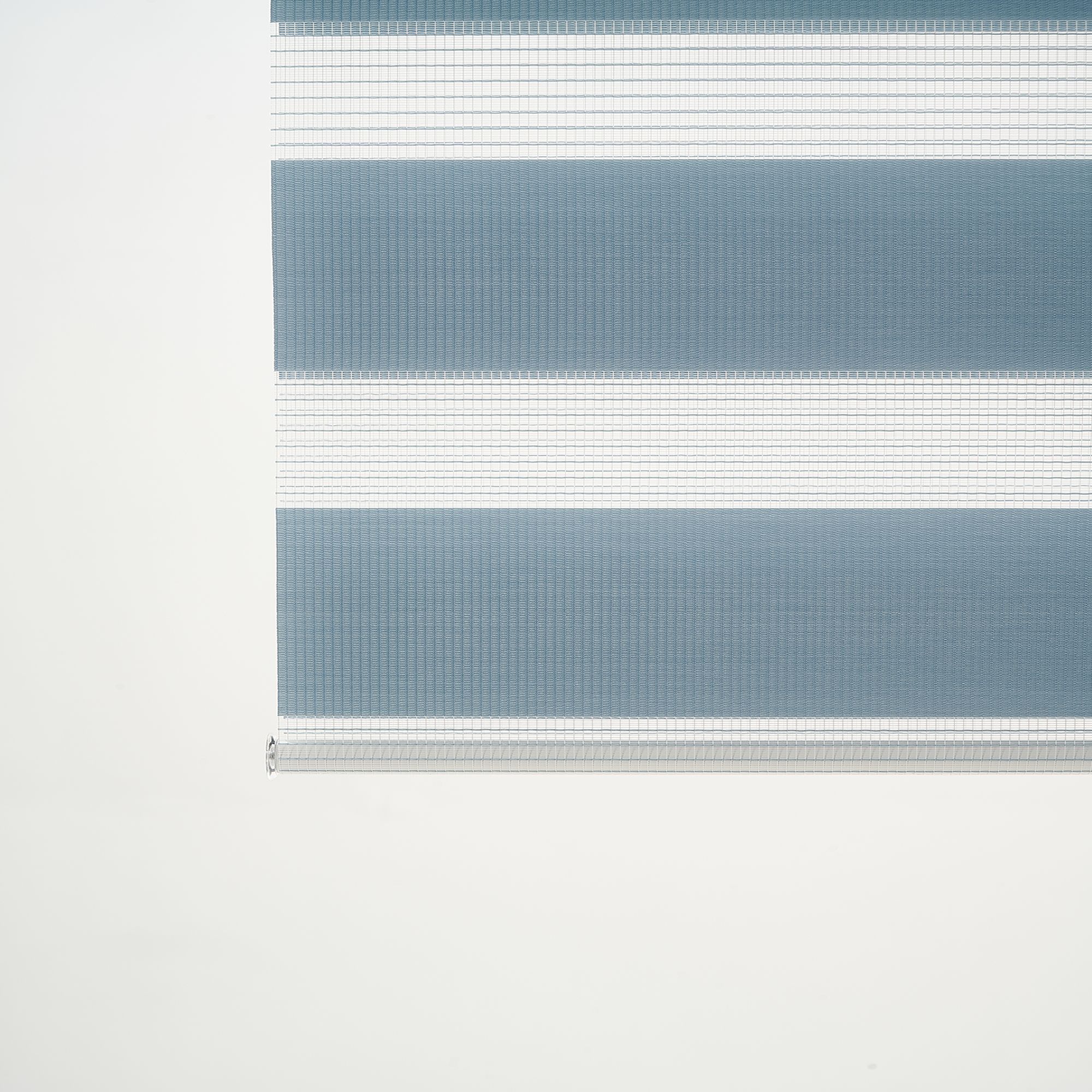 Elin Corded Light blue Striped Day & night Roller blind (W)180cm (L)180cm