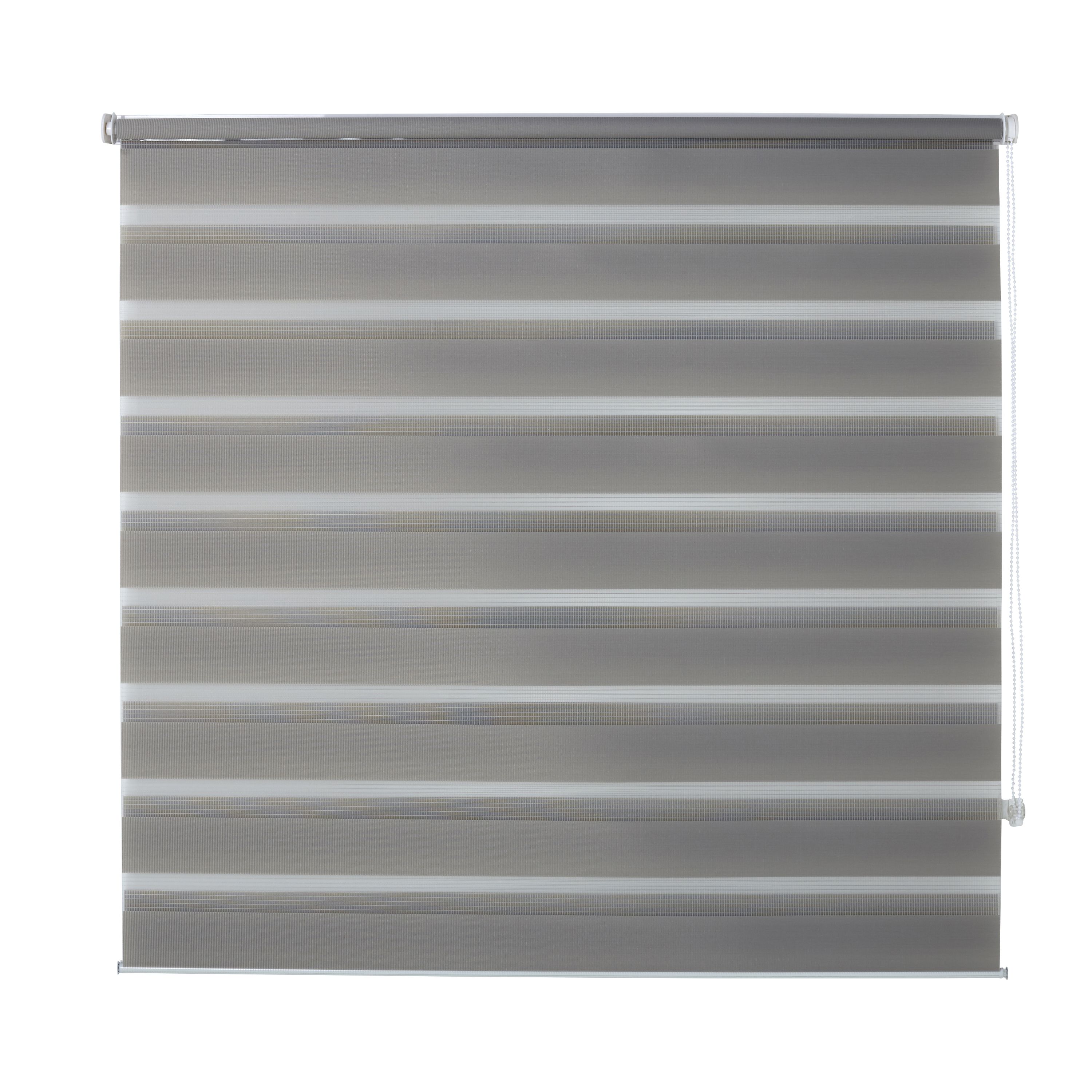 Elin Corded Linen Striped Day & night Roller blind (W)120cm (L)180cm