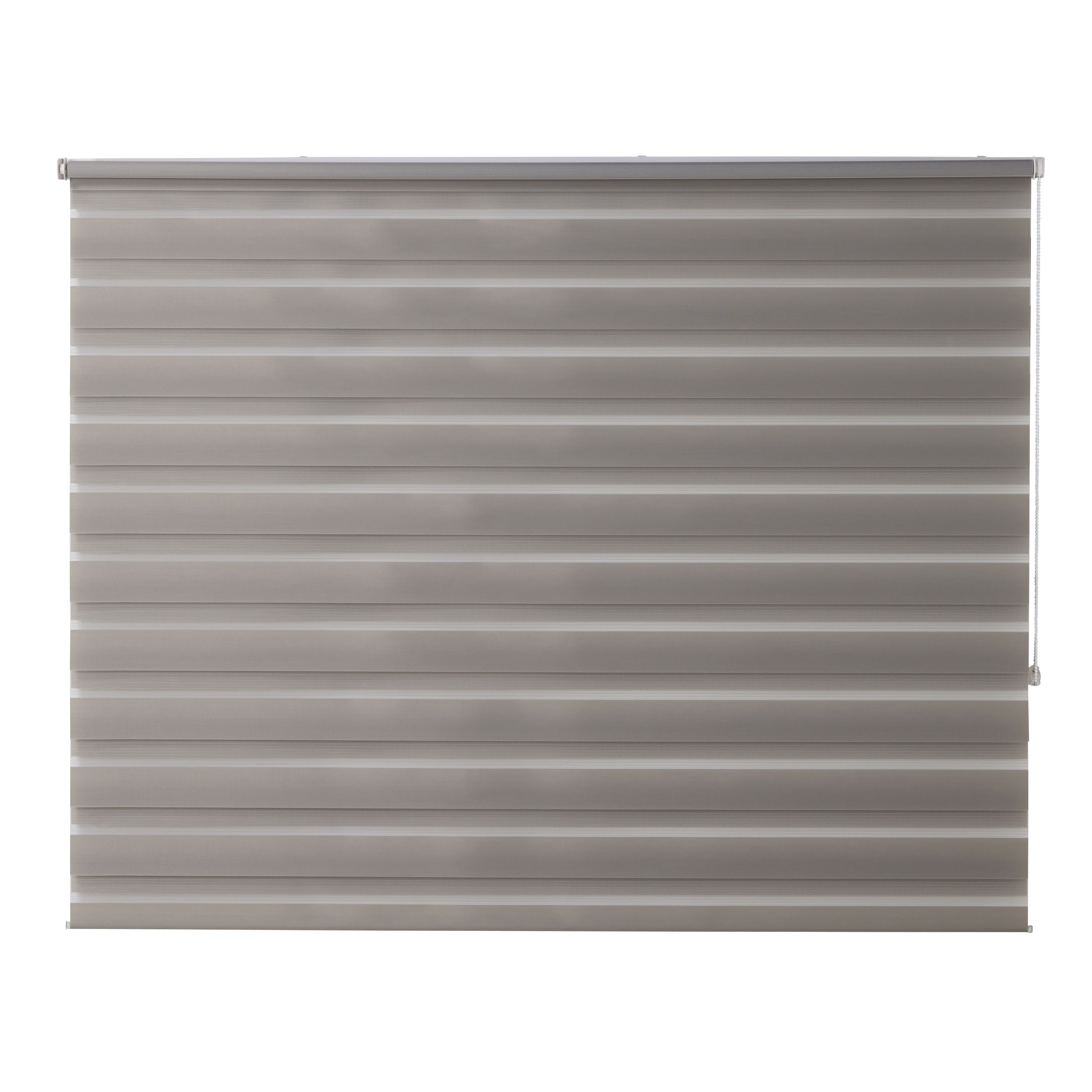 Elin Corded Linen Striped Day & night Roller blind (W)180cm (L)180cm