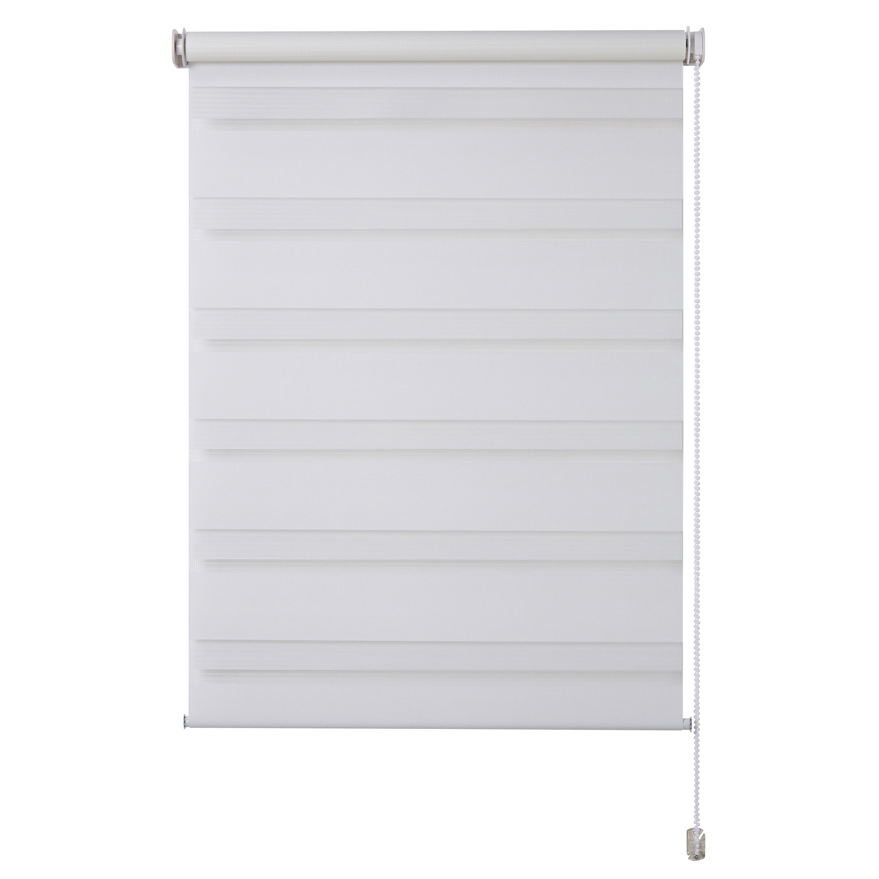 Elin Corded White Plain Day & night Roller blind (W)60cm (L)180cm