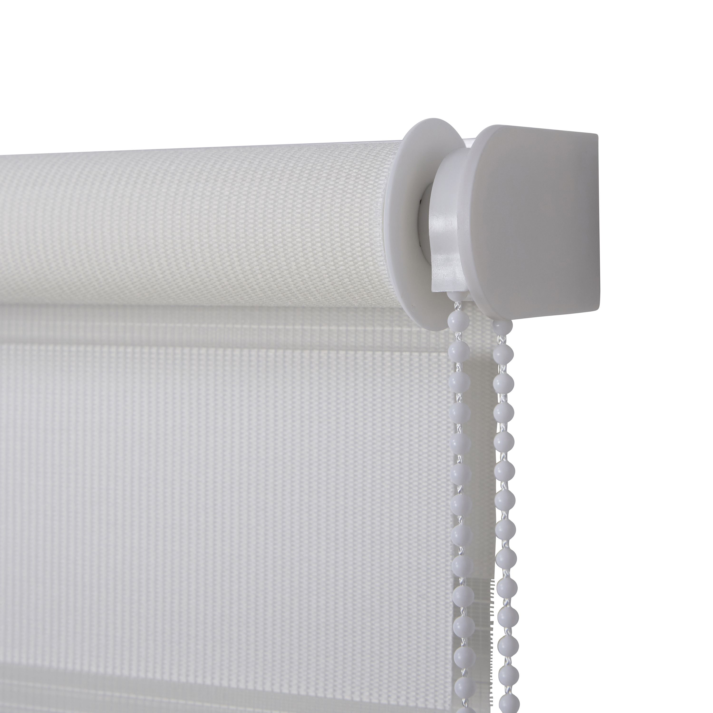 Elin Corded White Plain Day & night Roller blind (W)60cm (L)180cm