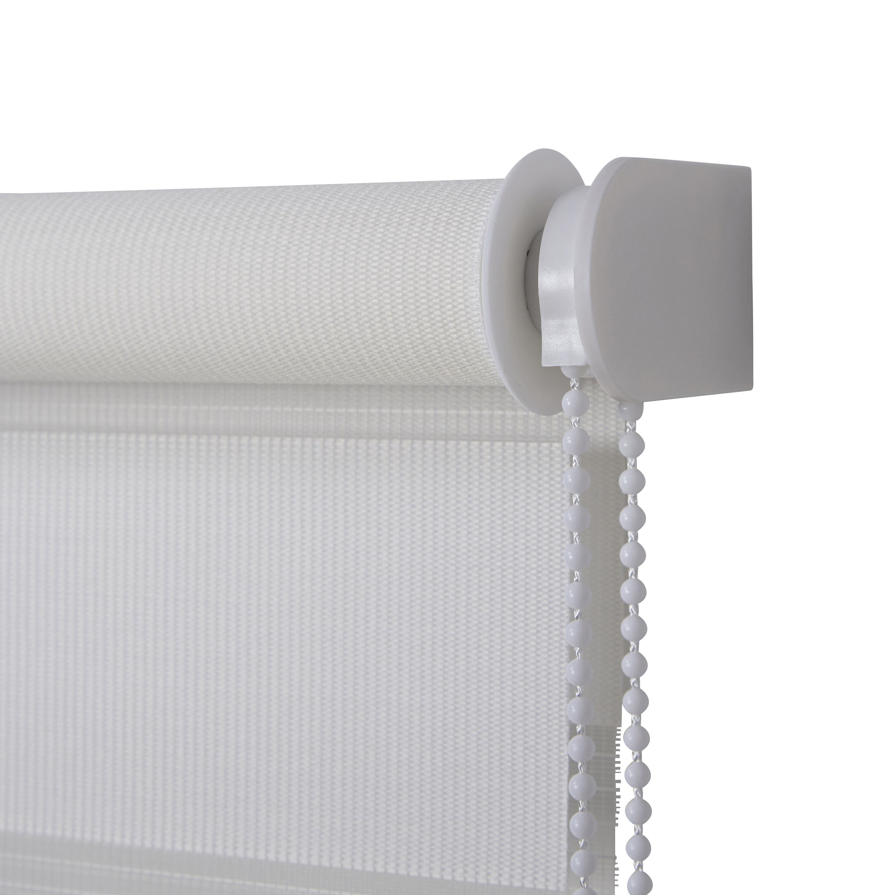 Elin Corded White Striped Day & night Roller blind (W)120cm (L)180cm