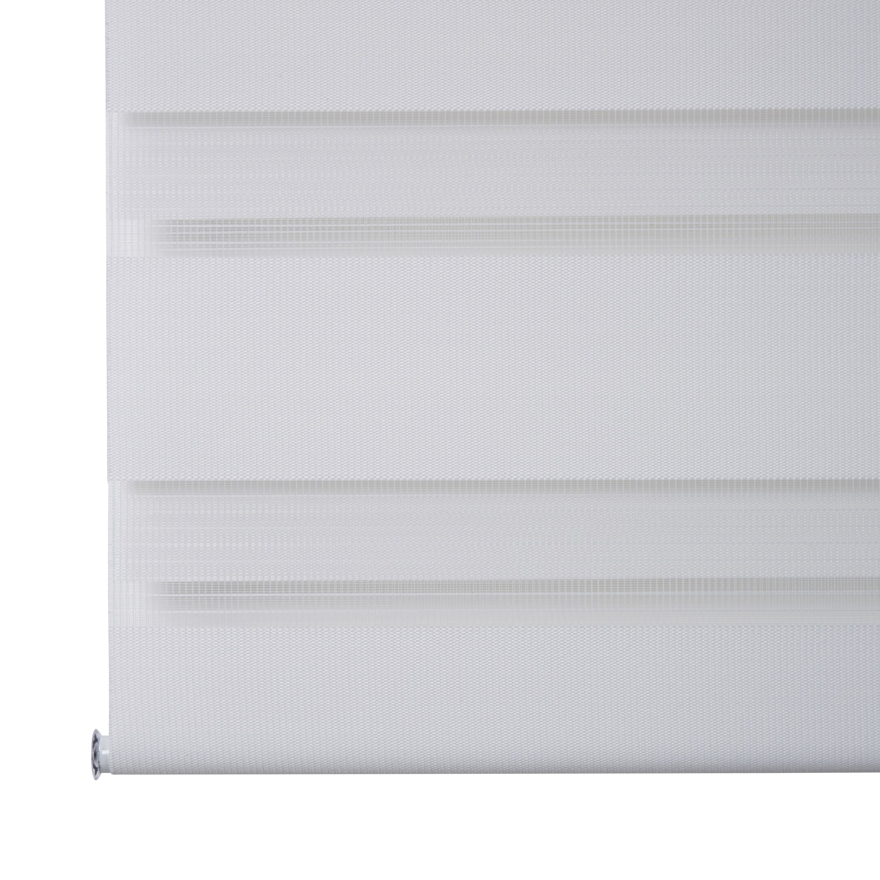 Elin Corded White Striped Day & night Roller blind (W)120cm (L)180cm