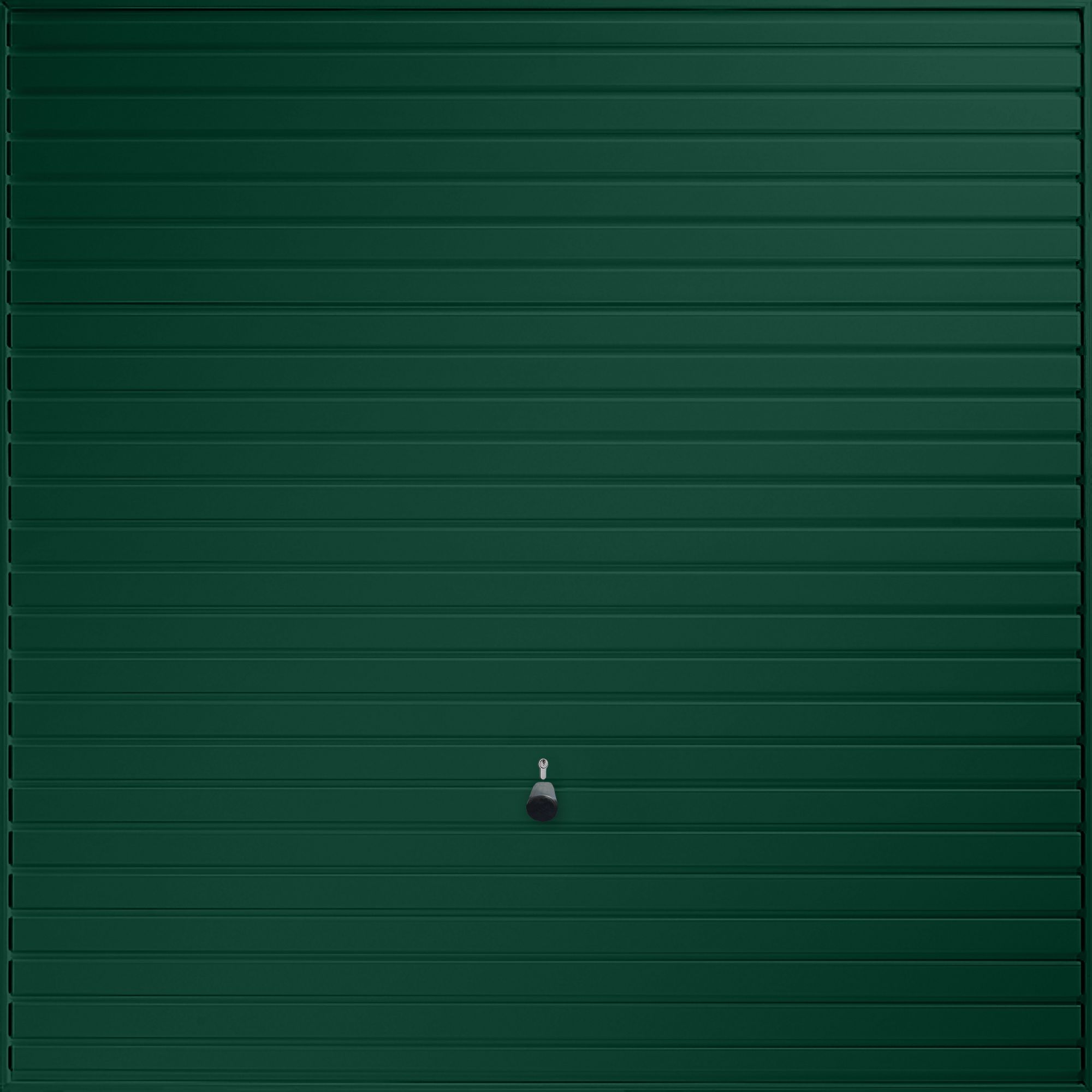 Elizabethan Horizontally ribbed Up & over Moss green Canopy Garage door, (H)2039mm (W)2399mm (T)40mm