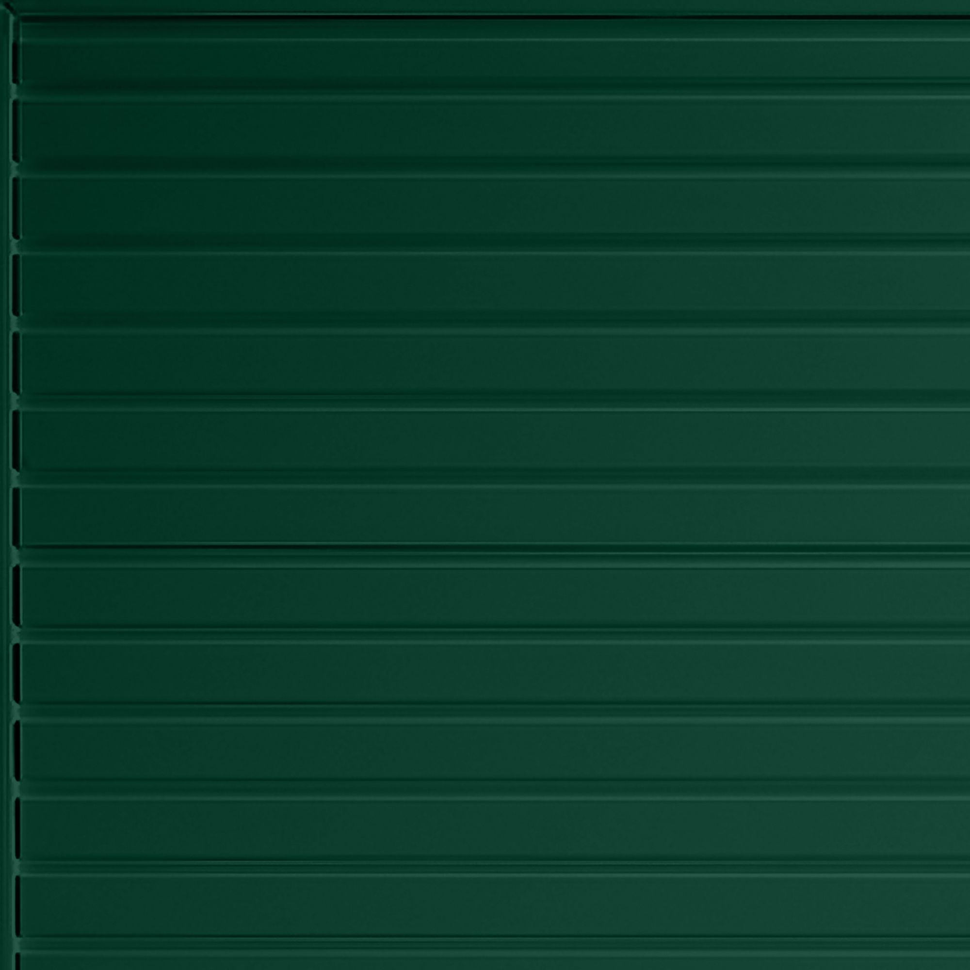 Elizabethan Horizontally ribbed Up & over Moss green Canopy Garage door, (H)2194mm (W)2399mm (T)40mm