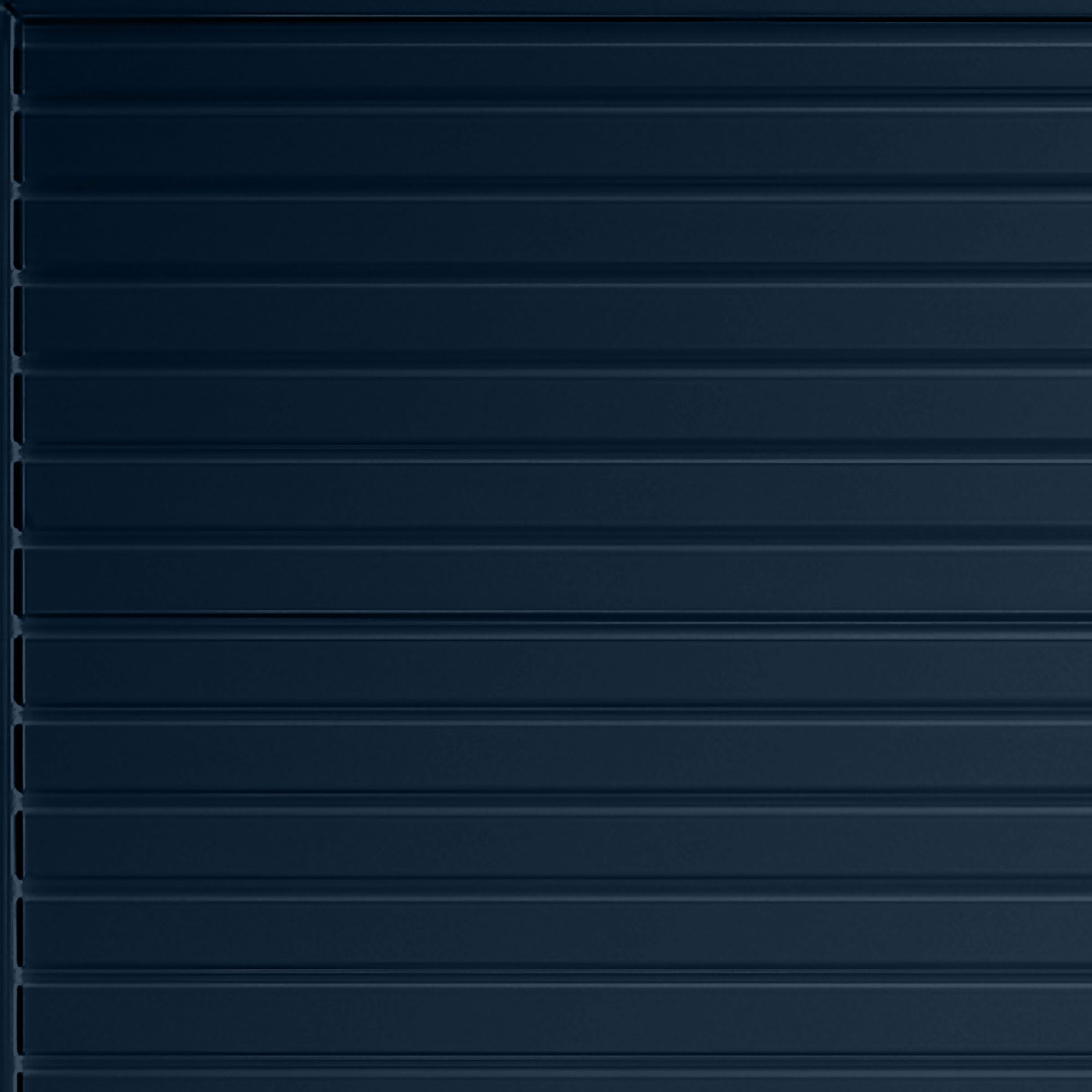 Elizabethan Horizontally ribbed Up & over Steel blue Retractable Garage door, (H)2039mm (W)2579mm (T)40mm