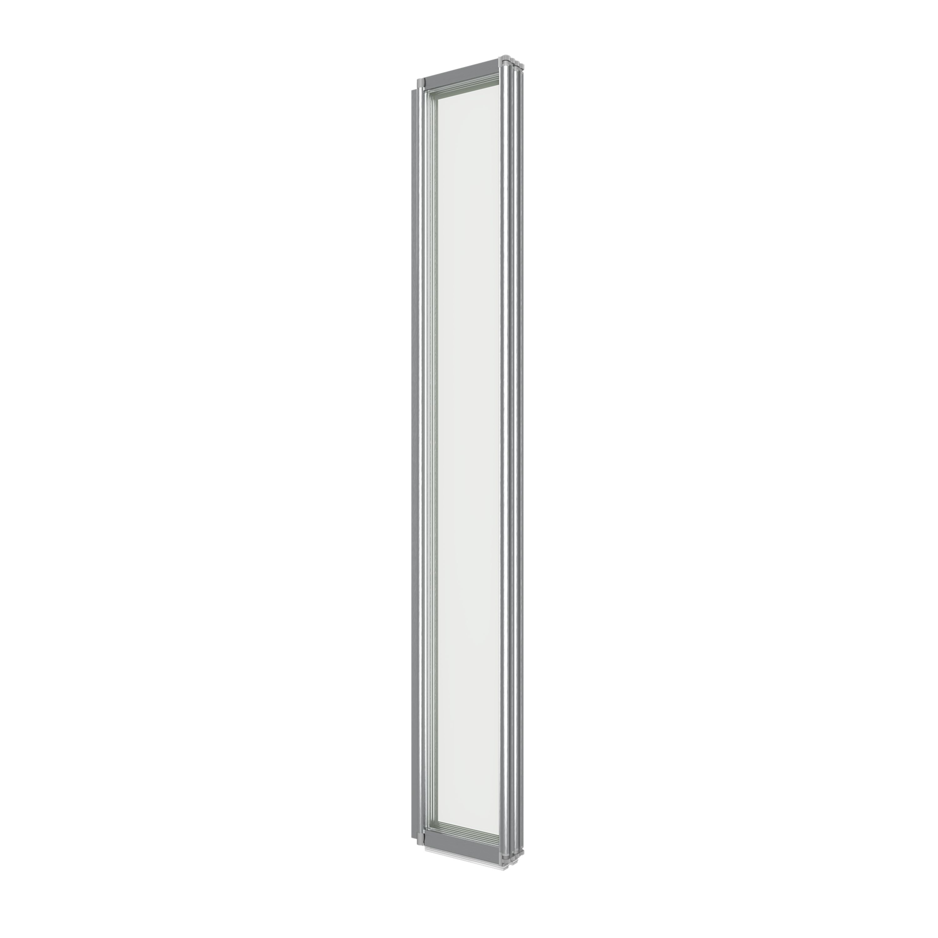 Ellsi Neo Folding 4 panel Clear glass Chrome effect frame Bath screen, (W) 840mm (H) 1400mm