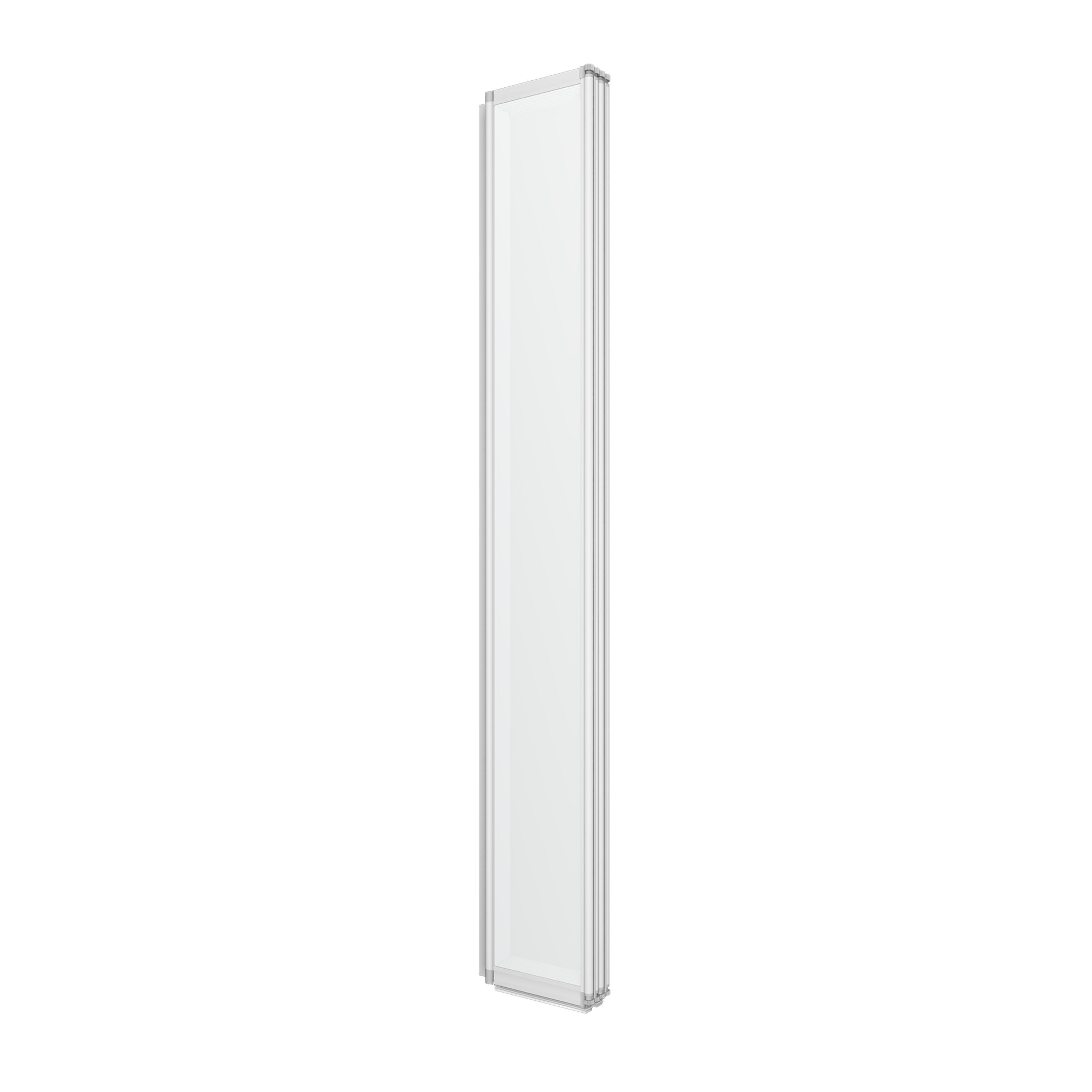 Ellsi Neo Folding 4 panel Clear glass White Bath screen, (W) 840mm (H) 1400mm