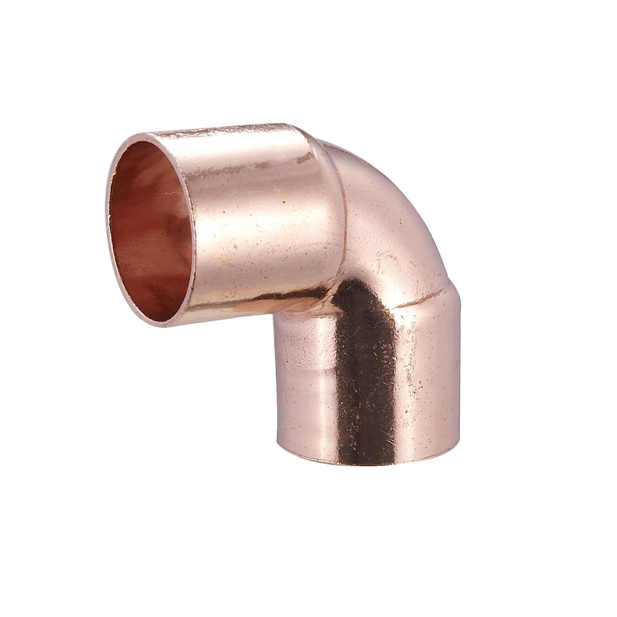 End feed 90° Pipe elbow (Dia)15mm 15mm, Pack of 2