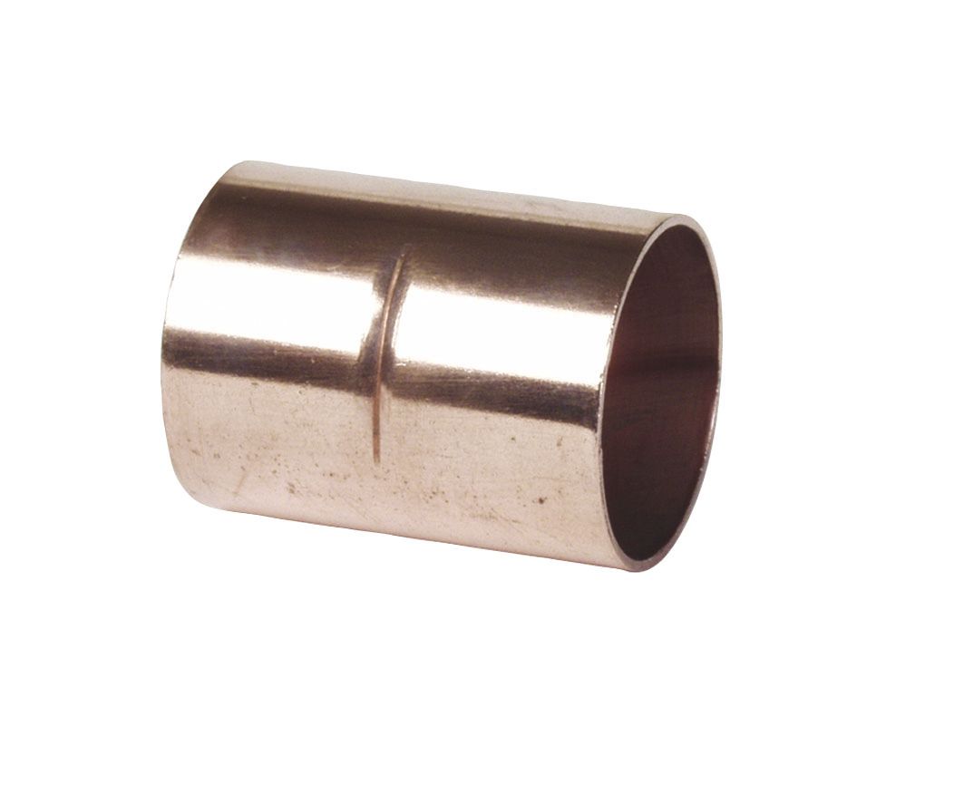 End feed Straight Copper Coupler, 28mm, (D)28mm
