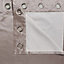 Endora Plain Lined Eyelet Curtains (W)167cm (L)228cm, Pair