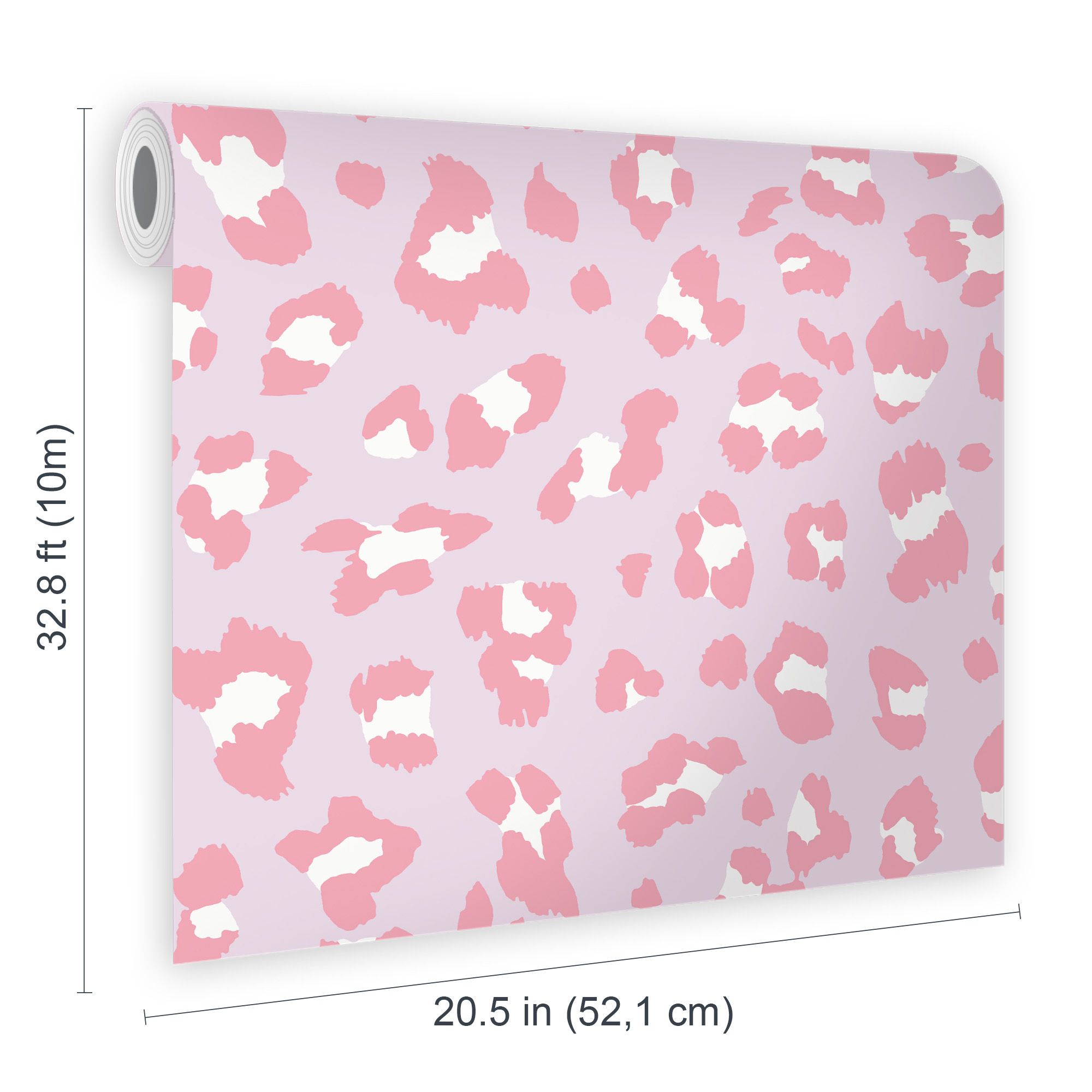 Envy Big Cat Candyfloss Animal Print Smooth Wallpaper Sample