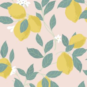 Envy Feeling Fruity Blush Lemon Smooth Wallpaper Sample